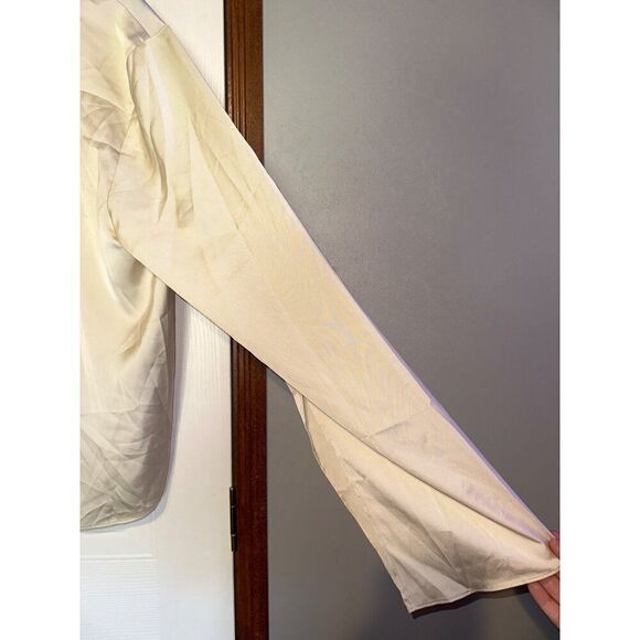 NWT Anthropologie Sunday in Brooklyn Silky Button-down Shirt  Size Large - Picture 14 of 15